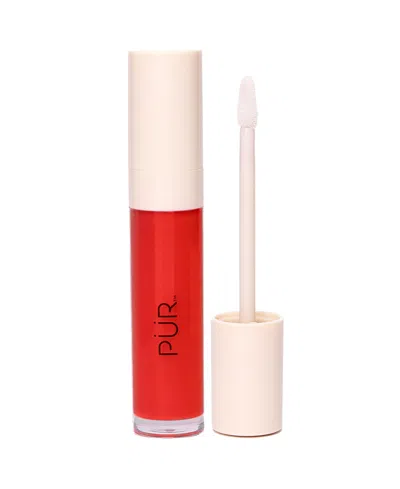 Pur Minerals Pur Glossy Lip Tint Plumping Tinted Lip Oil In Transparent