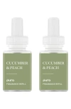 Pura 2-pack Diffuser Fragrance Refills In Cucumber & Peach