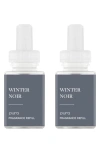 Pura 2-pack Diffuser Fragrance Refills In Winter Noir