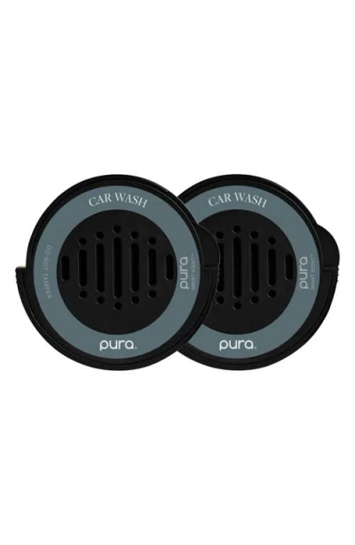 Pura Car Wash Car Fragrance Duo Refill Pack In Gray
