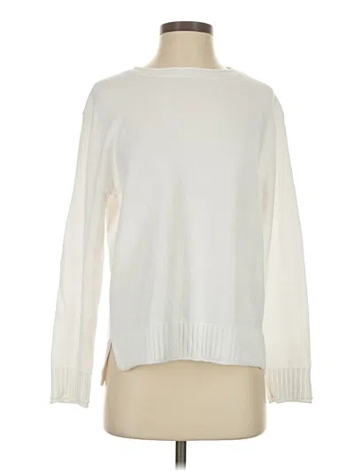 Pre-owned Pura Cashmere Turtleneck Sweater In White