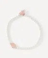 Pura Utz Beaded Shell Pearl Necklace In White
