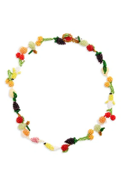 Pura Utz Fruit Salad Galore Necklace In Multi