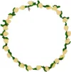 Pura Utz Green & Yellow Big Lemon Galore Necklace In Multi