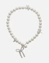 Pura Utz Mother Of Pearl Bow Necklace