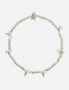 Pura Utz Multi Pearl Bow Necklace