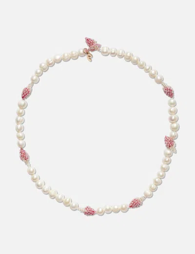 Pura Utz Multi Pearl Pale Strawberry Necklace