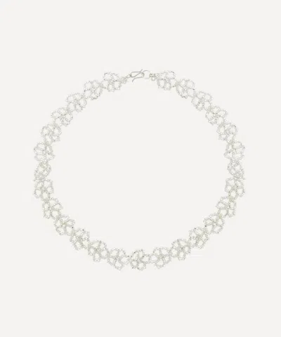 Pura Utz Silver Flower Feast Necklace