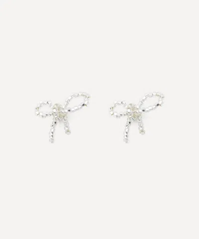 Pura Utz Sterling Silver Mini Bow Stud Earrings