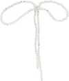Pura Utz Transparent Sad Bow Ear Stick Single Earring In Clear