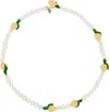 Pura Utz Freshwater Pearl Lemon Necklace In Pearl