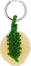 Pura Utz Yellow & Green Lemon Single Earring In Silver