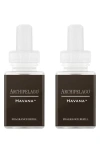 Pura X Archipelago Palm Beach 2-pack Diffuser Fragrance Refills In Havana