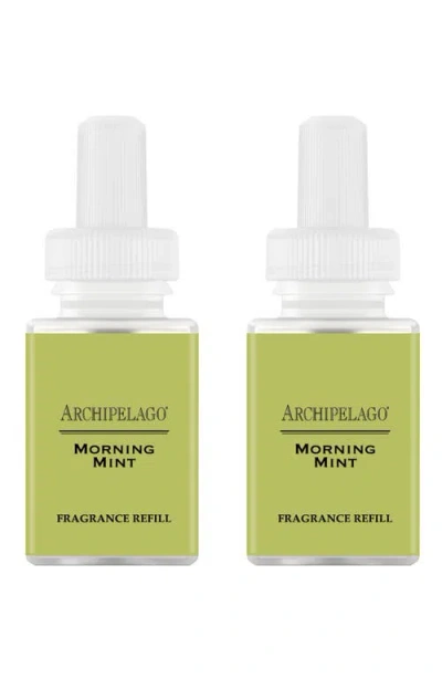 Pura X Archipelago 2-pack Smart Diffuser Fragrance Refills In Mint