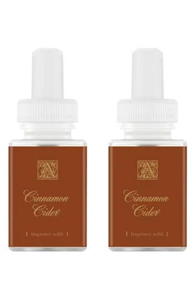 Pura X Aromatique Cinnamon Cider 2-pack Diffuser Fragrance Refills In Brown