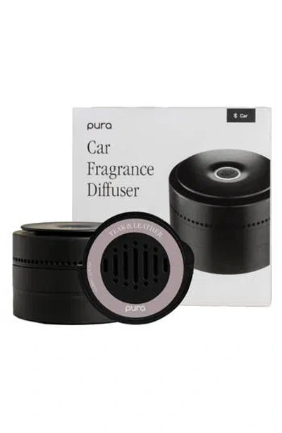 Pura X Becki Owens Teak & Leather Car Diffuser