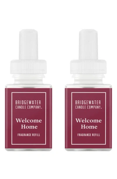 Pura X Bridgewater Candle Company 2-pack Diffuser Fragrance Refills In Welcome Home