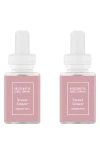 Pura X Bridgewater Candle Company Afternoon Retreat 2-pack Diffuser Fragrance Refills In Pink