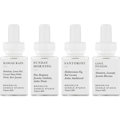 Pura X Brooklyn Candle 4-pack Studio Diffuser Fragrance Refills Set (nordstrom Exclusive) (limited E In Whites