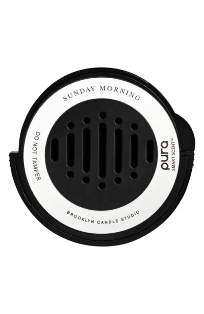 Pura X Brooklyn Candle Studio Sunday Morning Car Fragrance Refill In Black