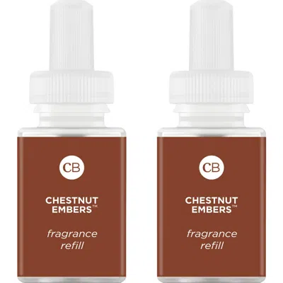 Pura X Capri Blue Chestnut Embers 2-pack Smart Fragrance Diffuser Refills