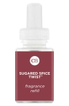 Pura X Capri Blue Sugared Spice Twist Smart Fragrance Diffuser Refill In Burgundy