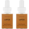 Pura X Lafco Birchwood Molasses 2-pack Smart Diffuser Fragrance Refills In Brown