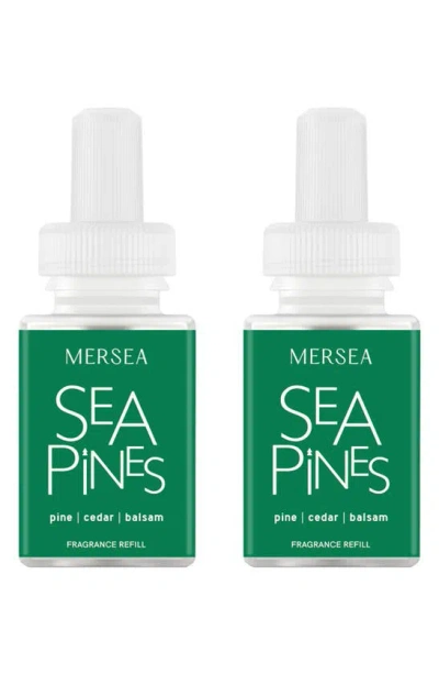 Pura X Mersea Saltaire 2-pack Diffuser Fragrance Refills In Green