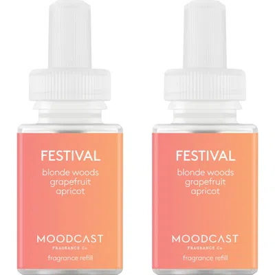 Pura X Moodcast Beach Vacay 2-pack Diffuser Fragrance Refills In Orange