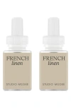Pura X Studio Mcgee French Linen 2-pack Diffuser Fragrance Refills In French Linen