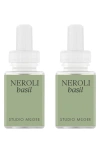 Pura X Studio Mcgee French Linen 2-pack Diffuser Fragrance Refills In Green
