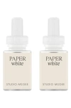 Pura X Studio Mcgee French Linen 2-pack Diffuser Fragrance Refills In White