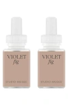 Pura X Studio Mcgee French Linen 2-pack Diffuser Fragrance Refills In Neutral