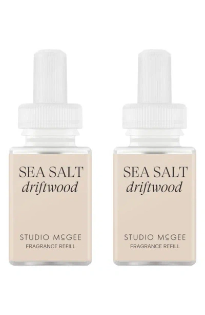 Pura X Studio Mcgee Sea Salt Driftwood 2-pack Diffuser Fragrance Refills