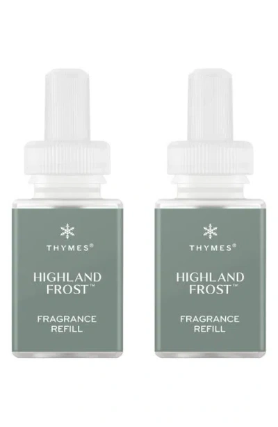 Pura X Thymes Frasier Fir 2-pack Diffuser Fragrance Refills In Green