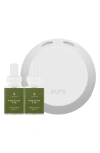Pura X Thymes Frasier Fir  4 Smart Fragrance Diffuser & Refill Set In Green