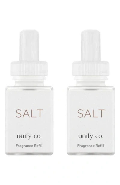 Pura X Unify Co. 2-pack Diffuser Fragrance Refills In Salt