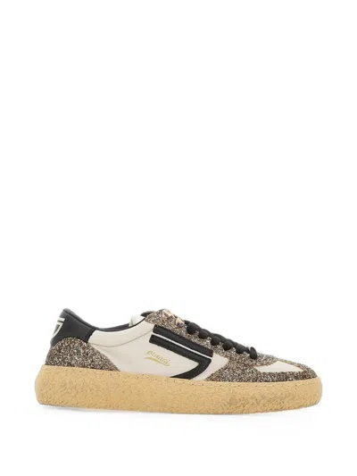 Puraai 1.01 Vintage Glitter-detail Sneakers In Gold