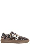 Puraai Low-top Sneakers With Jaguar Print In Animal Print