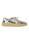 Puraai 4.05 Polly Cocco Silver Sneaker In Metallic