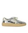 Puraai 4.05 Polly Cocco Silver Sneaker In Silver