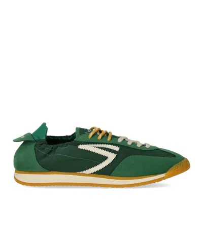 Puraai 6.02 Panther Football Vintage Nylon Sneaker In Green