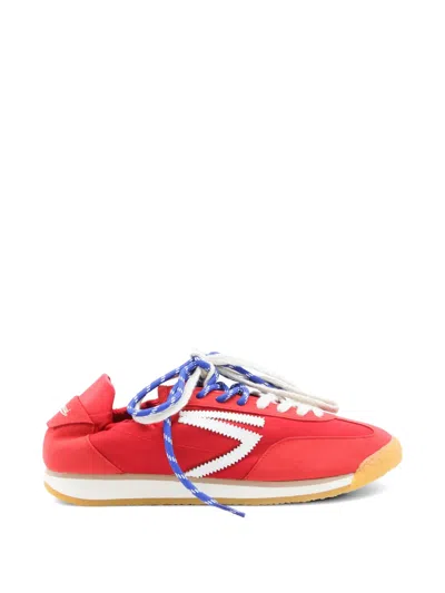 Puraai 6.02 Panther Zig-zag Sneakers In Red