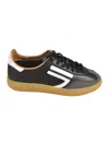 Puraai Classic Lace-up Sneakers In Jet Black