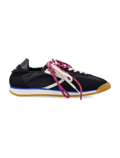Puraai Contemporary Vegan Lace-up Sneaker In Black