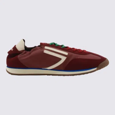 Puraai Dark Red Sneakers In Burgundy