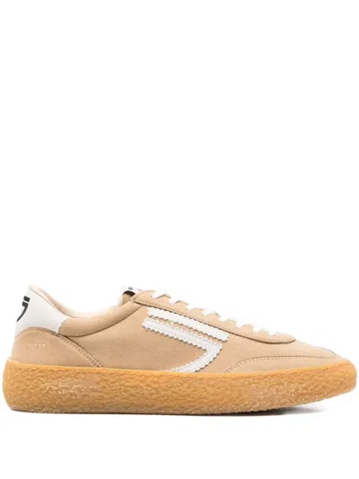 Puraai Faux-suede Sneakers In Brown