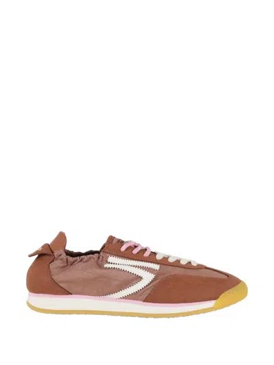 Puraai Lace-up Sneakers In Brown