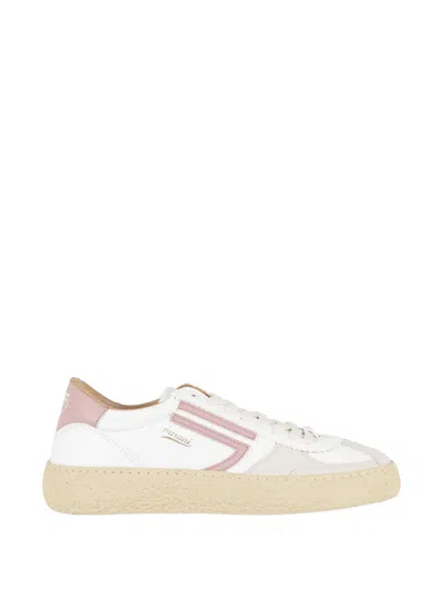 Puraai Lace-up Sneakers In White