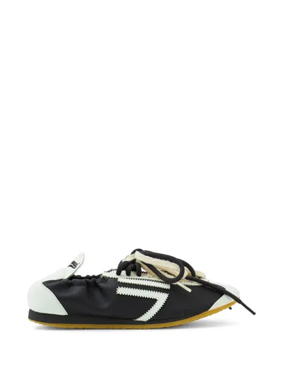 Puraai Lion Elasticated Sneakers In Black
